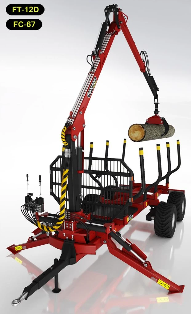 FT-12D Forestry Trailer — Forest Trailers — load capacity 12 000 kg — Gallery 6