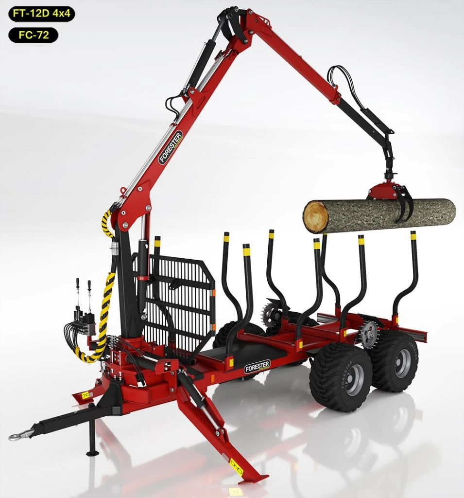 FT-12D 4×4 Forestry Trailer — Forest Trailers — load capacity 12 000 kg — Gallery 7