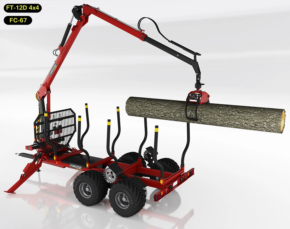 FT-12D 4×4 Forestry Trailer — Forest Trailers — load capacity 12 000 kg — Gallery 6