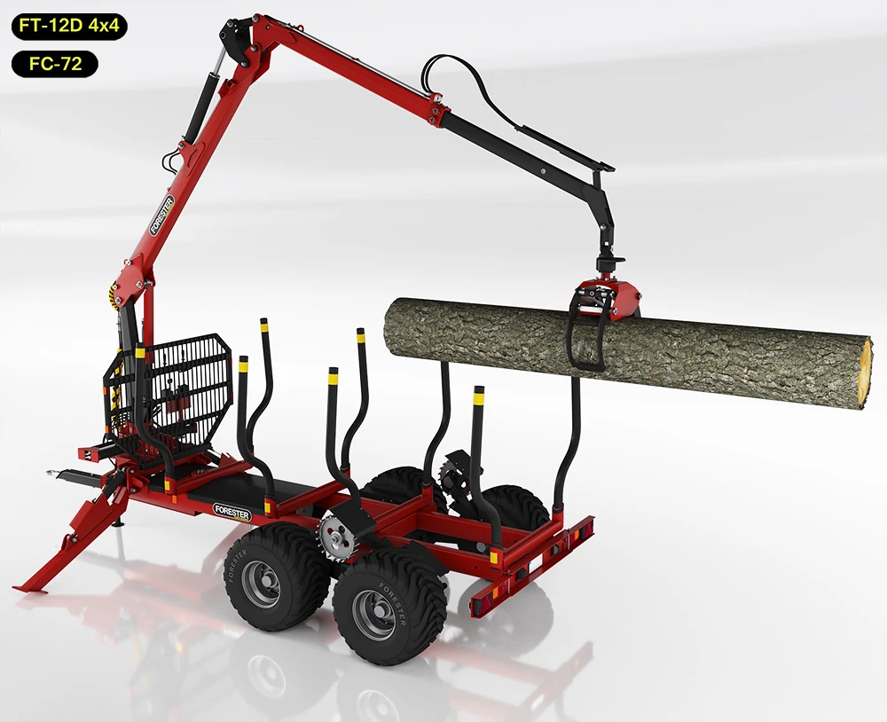 FT-12D 4×4 Forestry Trailer — Forest Trailers — load capacity 12 000 kg — Gallery 8