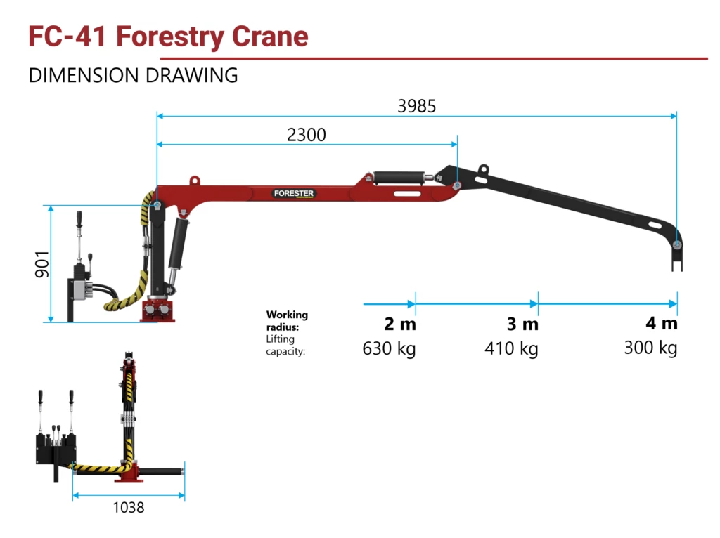 Set FT-7/FC-41/FG-12 — Forestry Packages — load capacity 300 kg — Gallery 4