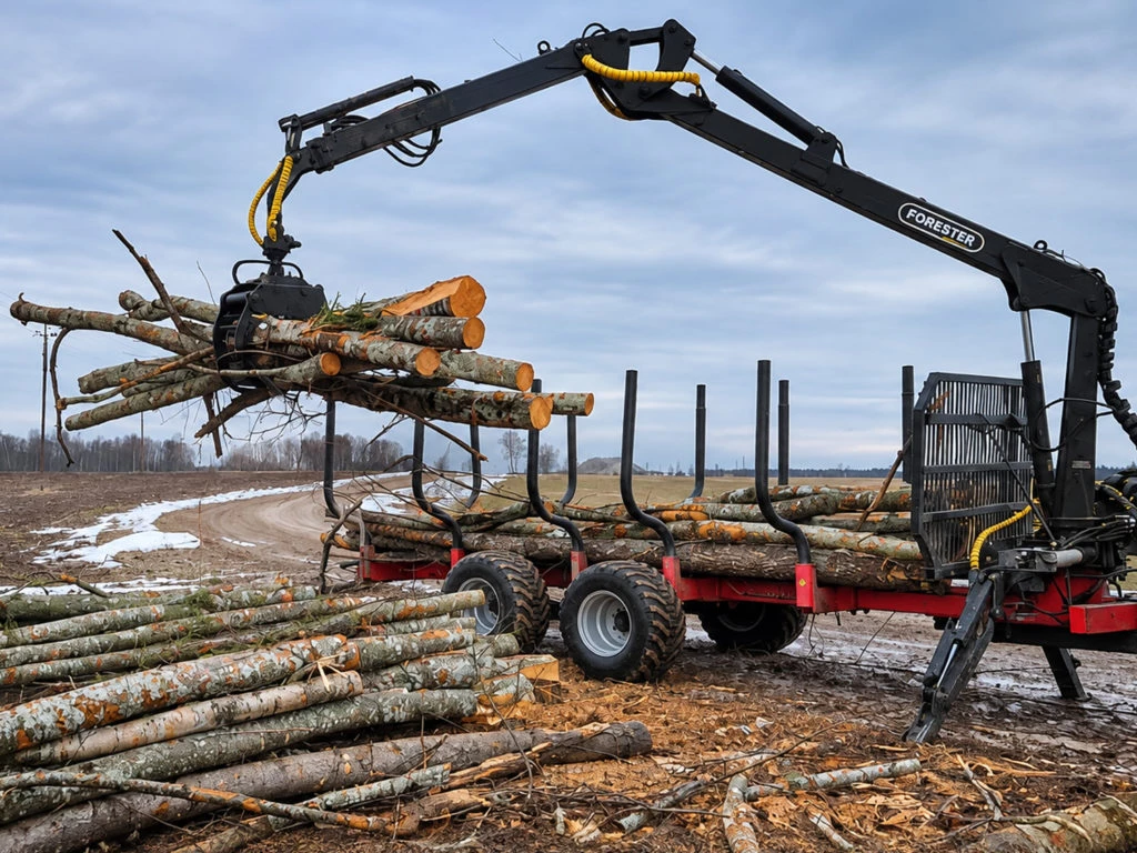FC-67 Forestry Crane — Forest Cranes — load capacity 620 kg — Gallery 4