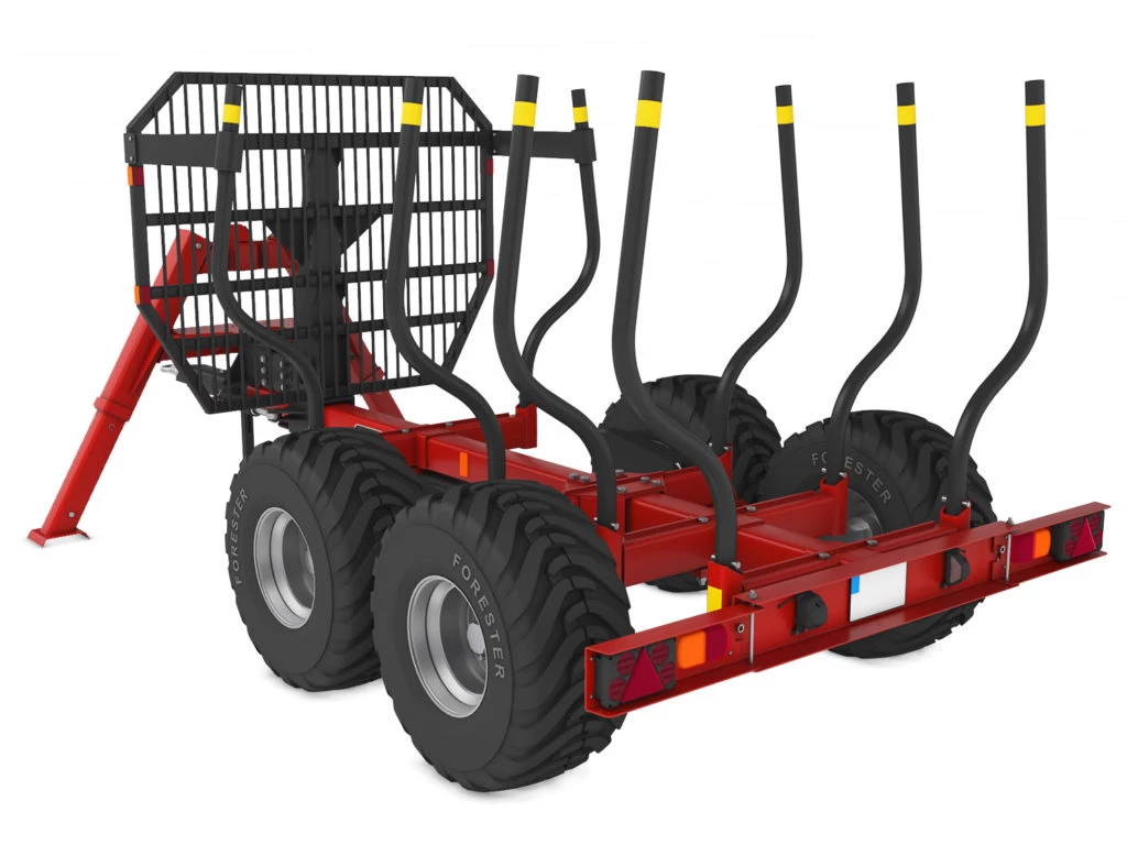 FT-7 Forestry Trailer — Compact Forestry Trailer — load capacity 7 000 kg
